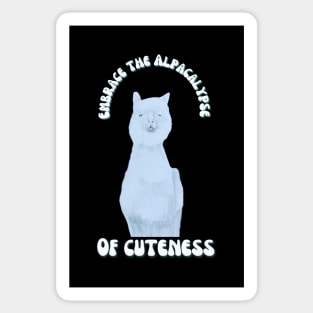 Embrace the Alpacalypse of Cuteness! Sticker